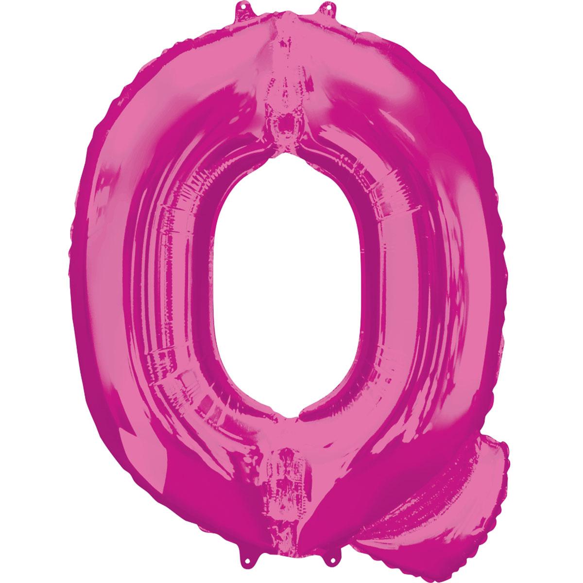 Letter Q Pink SuperShape Balloon 60x81cm Balloons & Streamers - Party Centre - Party Centre