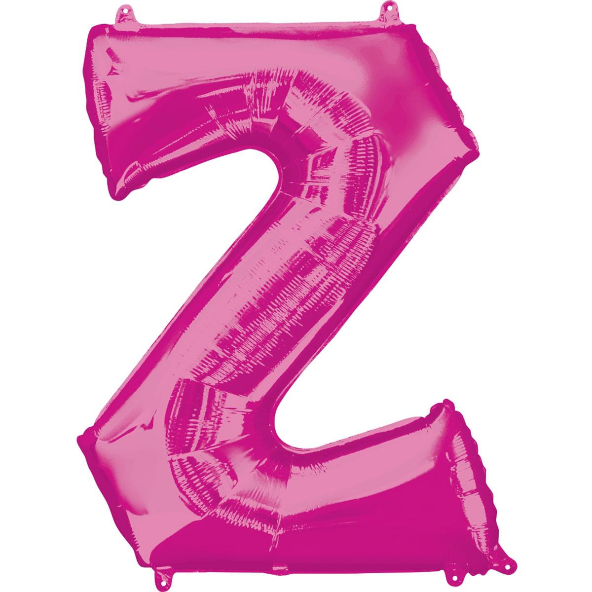 Letter Z Pink SuperShape Balloon 63x83cm Balloons & Streamers - Party Centre - Party Centre