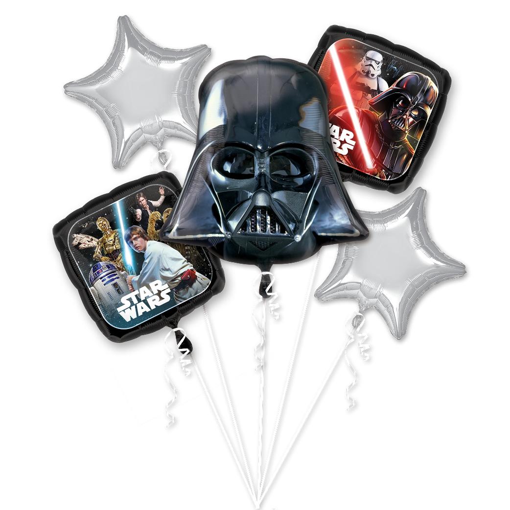 Star Wars Classic Balloon Bouquet 5pcs Balloons & Streamers - Party Centre - Party Centre