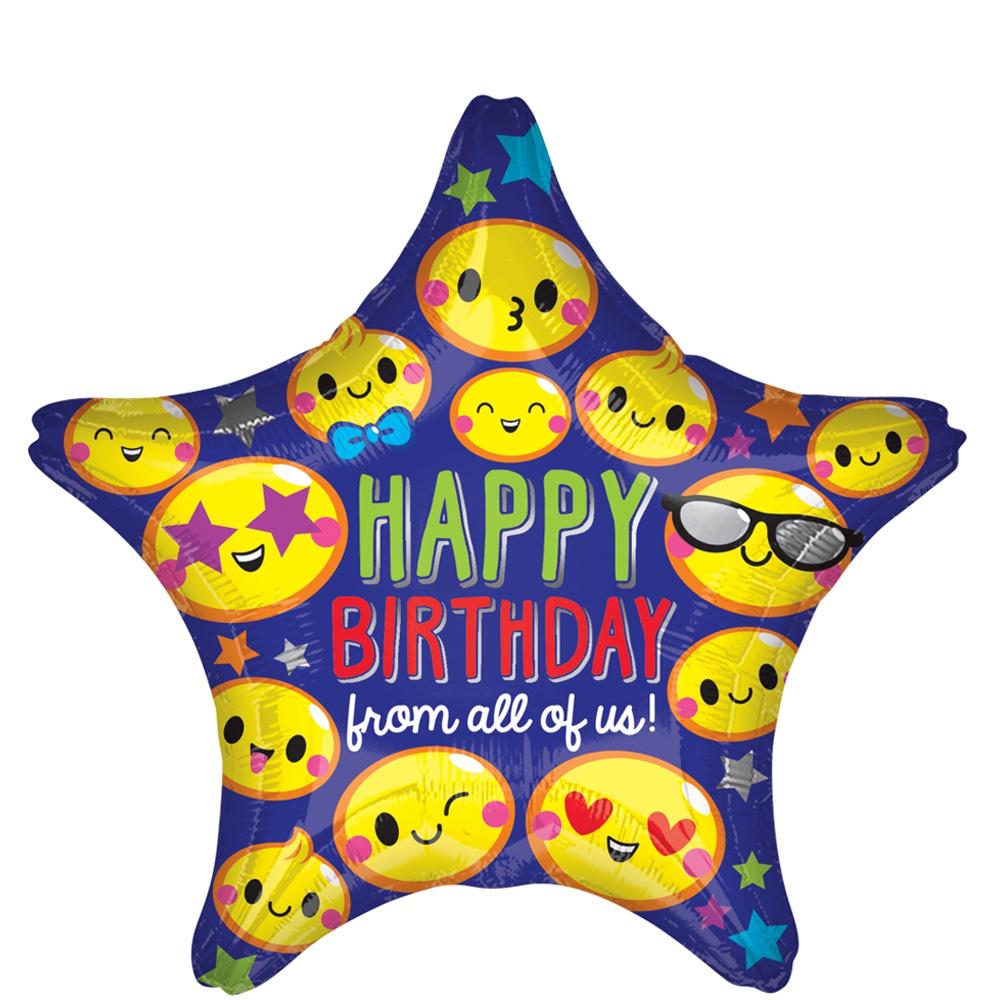 Happy Birthday From all of us Foil Balloon 45cm Balloons & Streamers - Party Centre - Party Centre