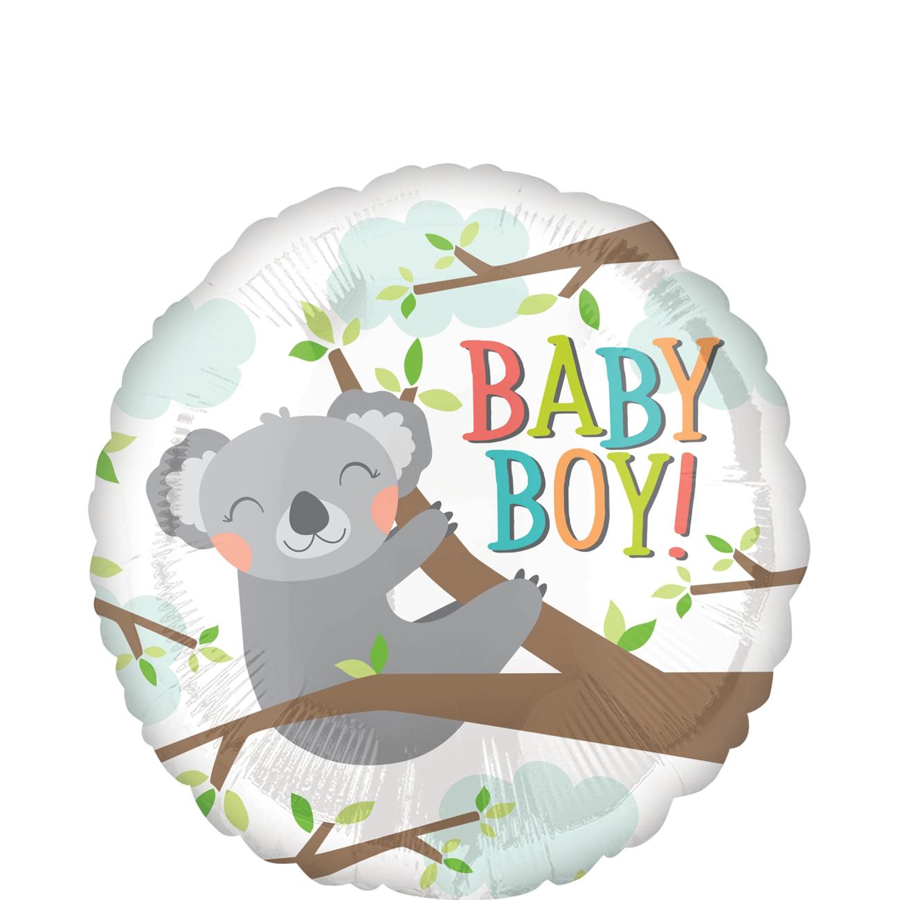 Baby Koala Boy Foil Balloon 45cm Balloons & Streamers - Party Centre - Party Centre