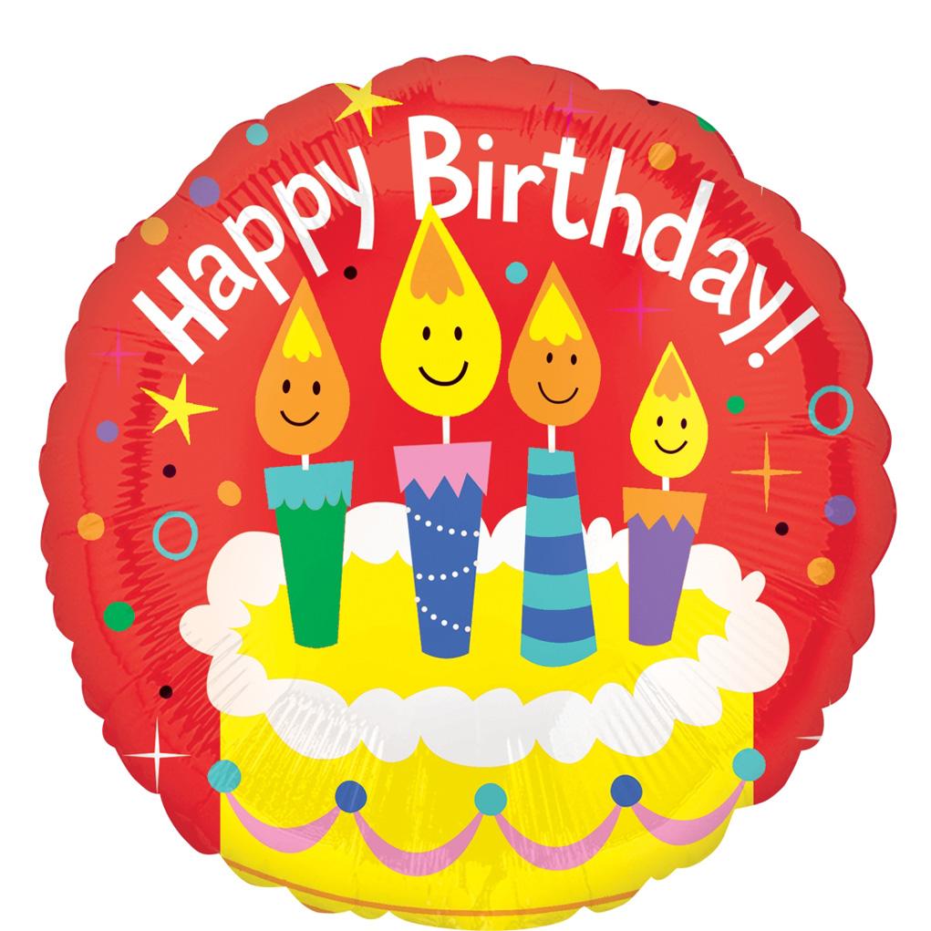 Happy Birthday Candles Foil Balloon 45cm Balloons & Streamers - Party Centre - Party Centre
