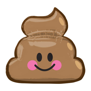 Emoticon Poop SuperShape Balloon 63x60cm Balloons & Streamers - Party Centre - Party Centre