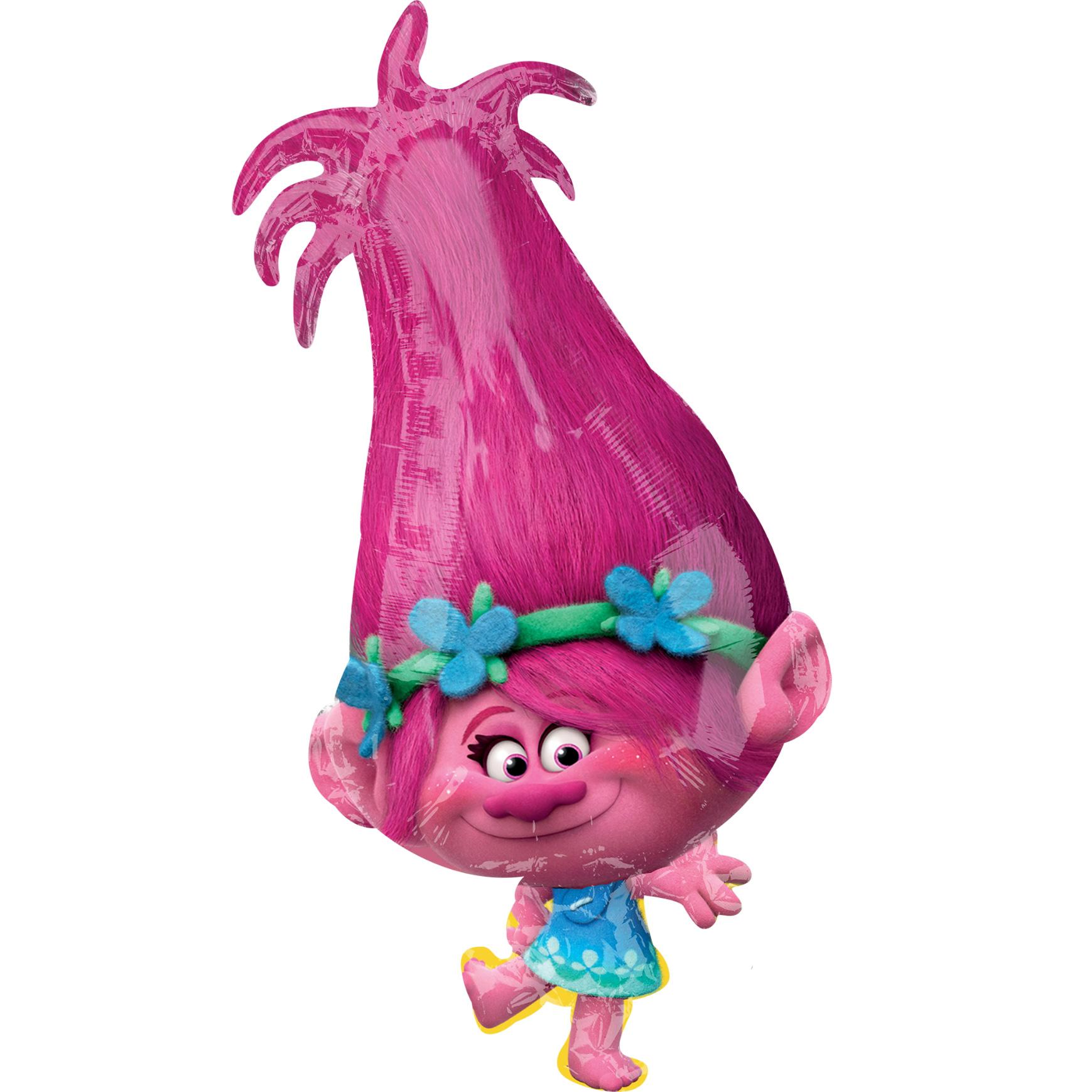 Trolls Poppy SuperShape Balloon 38x78cm Balloons & Streamers - Party Centre - Party Centre
