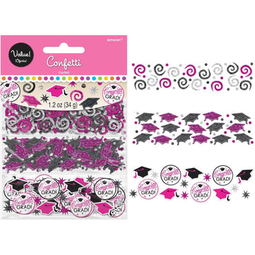 Sparkling Grad Confetti Value Pack 1.2oz Decorations - Party Centre - Party Centre