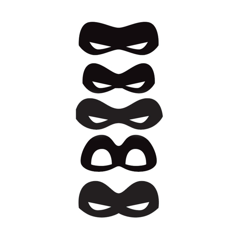 Incredible 2 Paper Eye Mask 8pcs Costumes & Apparel - Party Centre