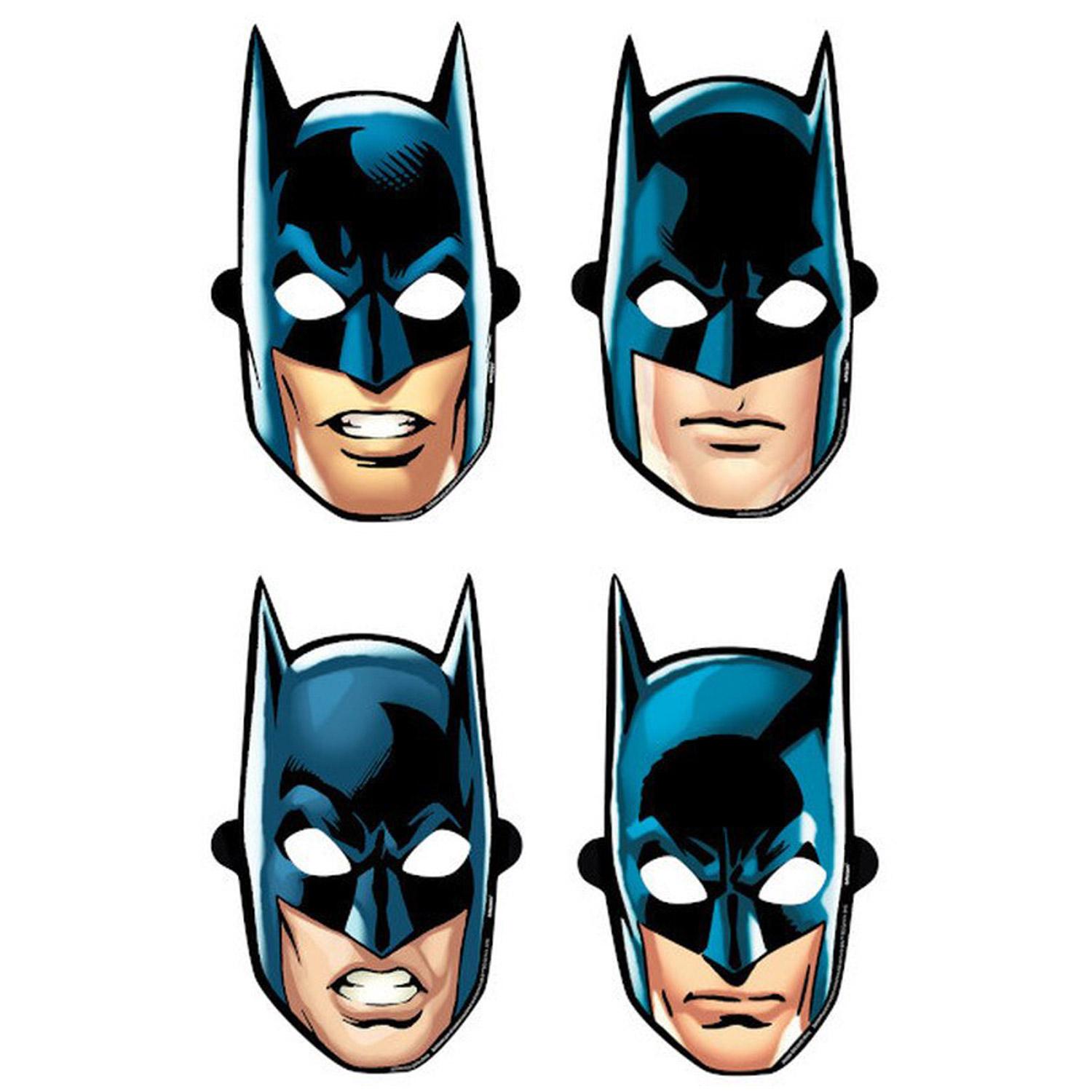 Batman Heroes Unite Paper Mask 8pcs Costumes & Apparel - Party Centre - Party Centre