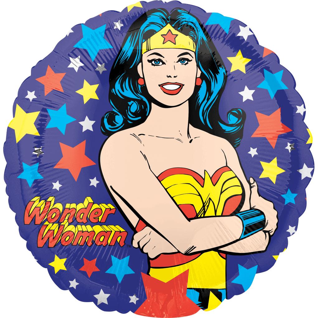 Wonder Woman Foil Balloon 45cm Balloons & Streamers - Party Centre - Party Centre