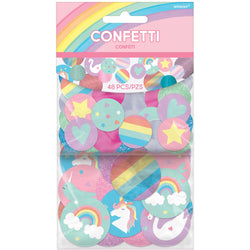 Magical Rainbow  Birthday Giant Confetti Decorations - Party Centre