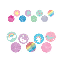 Magical Rainbow  Birthday Giant Confetti Decorations - Party Centre