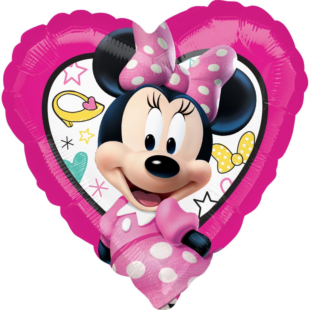 Minnie Happy Helpers Heart Foil Balloon 45cm Balloons & Streamers - Party Centre - Party Centre