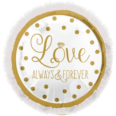 Sparkling Gold Wedding Doo-Dads Foil Balloon 81cm Balloons & Streamers - Party Centre - Party Centre