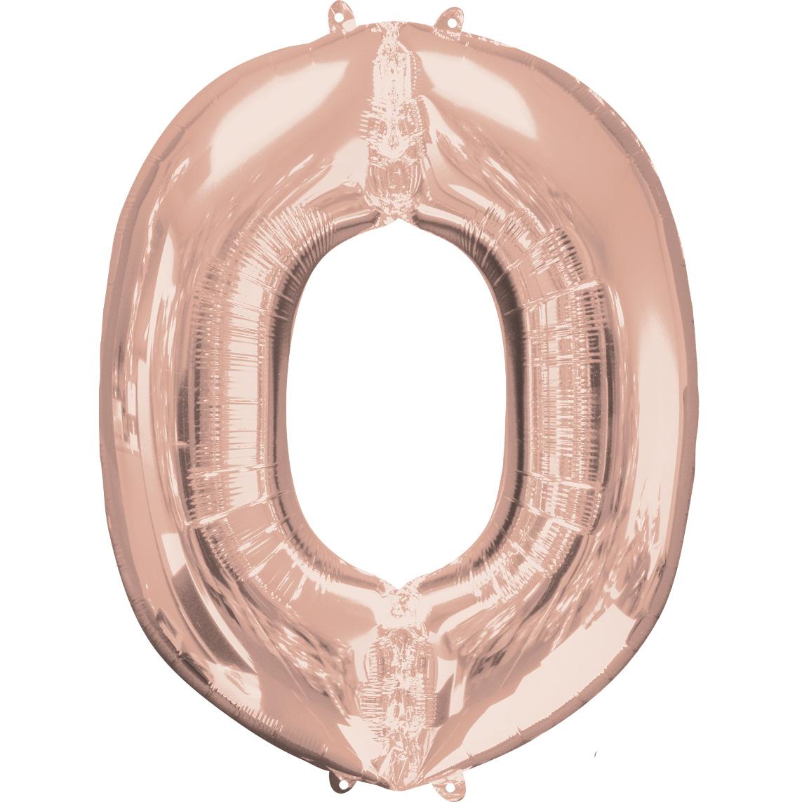 Letter O Rose Gold SuperShape Foil Balloon 66x83cm Balloons & Streamers - Party Centre - Party Centre