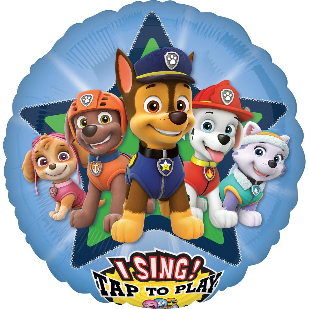 Paw Patrol Jumbo Sing-A-Tune Foil Balloon 71cm Balloons & Streamers - Party Centre - Party Centre