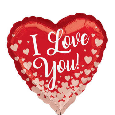 Rose Gold Hearts Foil Balloon 45cm Balloons & Streamers - Party Centre - Party Centre