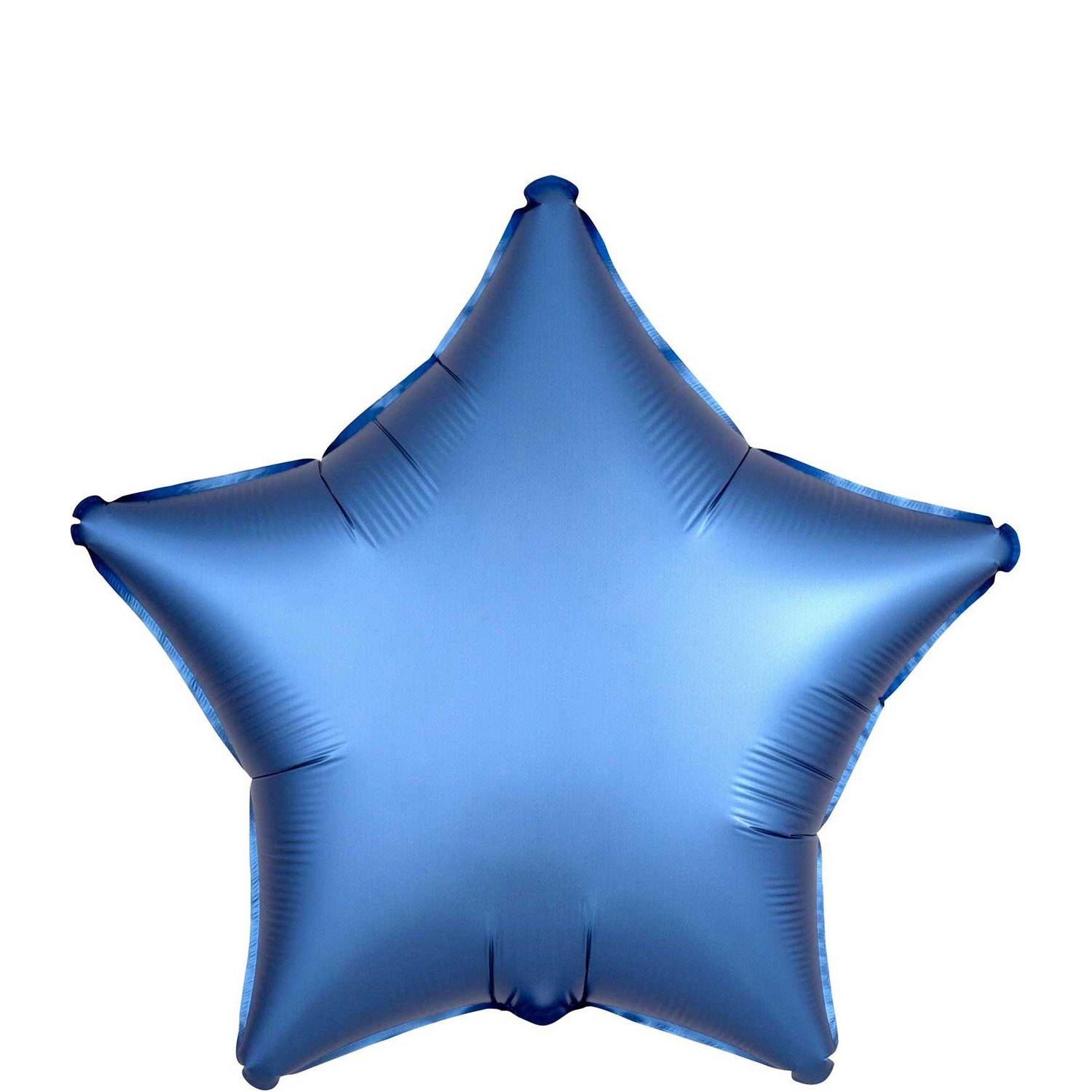 Satin Luxe Azure Star Foil Balloon 45cm Balloons & Streamers - Party Centre - Party Centre