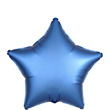 Satin Luxe Azure Star Foil Balloon 45cm Balloons & Streamers - Party Centre - Party Centre