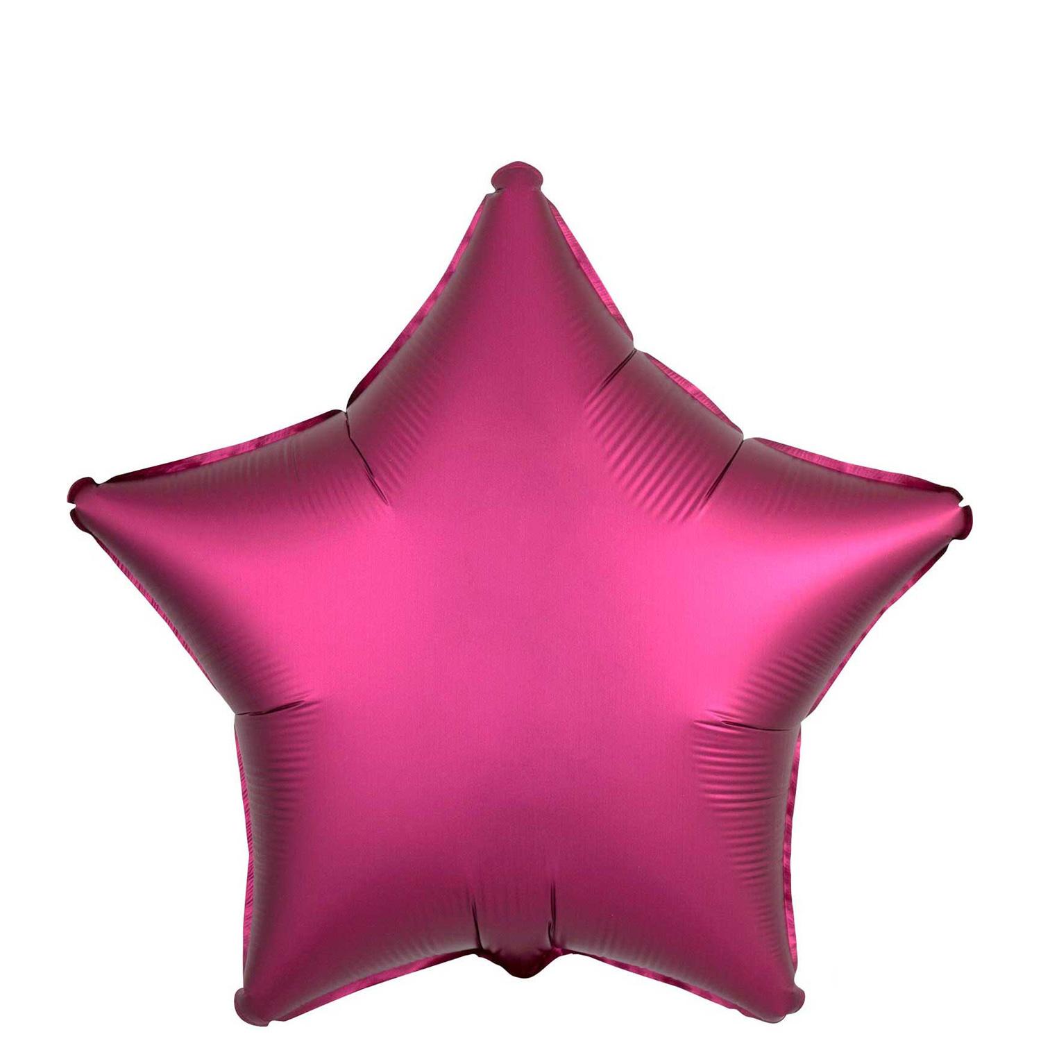 Satin Luxe Pomogranate Star Foil Balloon 45cm Balloons & Streamers - Party Centre - Party Centre