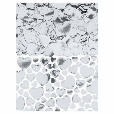Silver Foil Heart Confetti 2.5oz Decorations - Party Centre - Party Centre