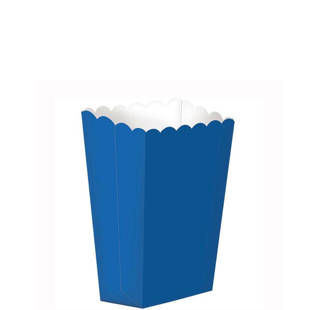 Bright Royal Blue Paper Popcorn Boxes 5pcs Favours - Party Centre - Party Centre