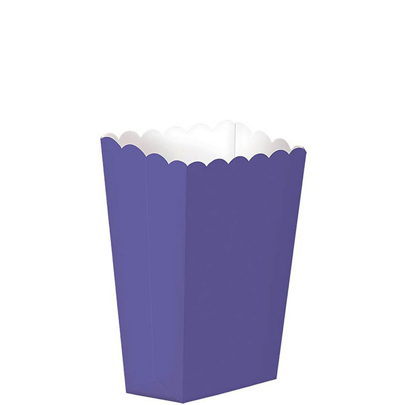 New Purple Paper Popcorn Boxes 5pcs Favours - Party Centre - Party Centre