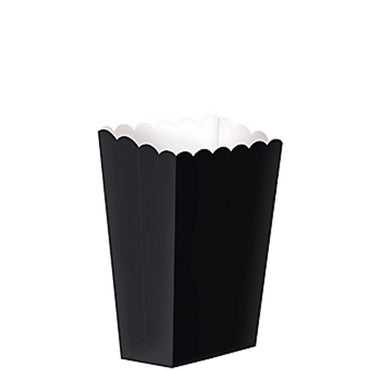 Black Small Popcorn Boxes 5pcs Favours - Party Centre - Party Centre