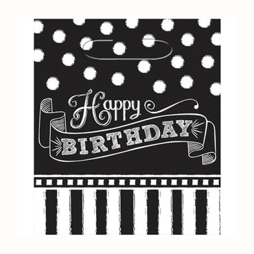 Black and White Small Plastic Loot Bags 8pcs Favours - Party Centre - Party Centre