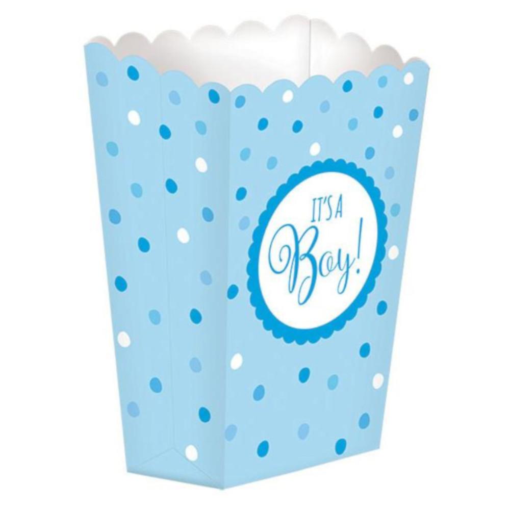 Baby Shower Blue Paper Popcorn Boxes 20pcs Party Favors - Party Centre - Party Centre