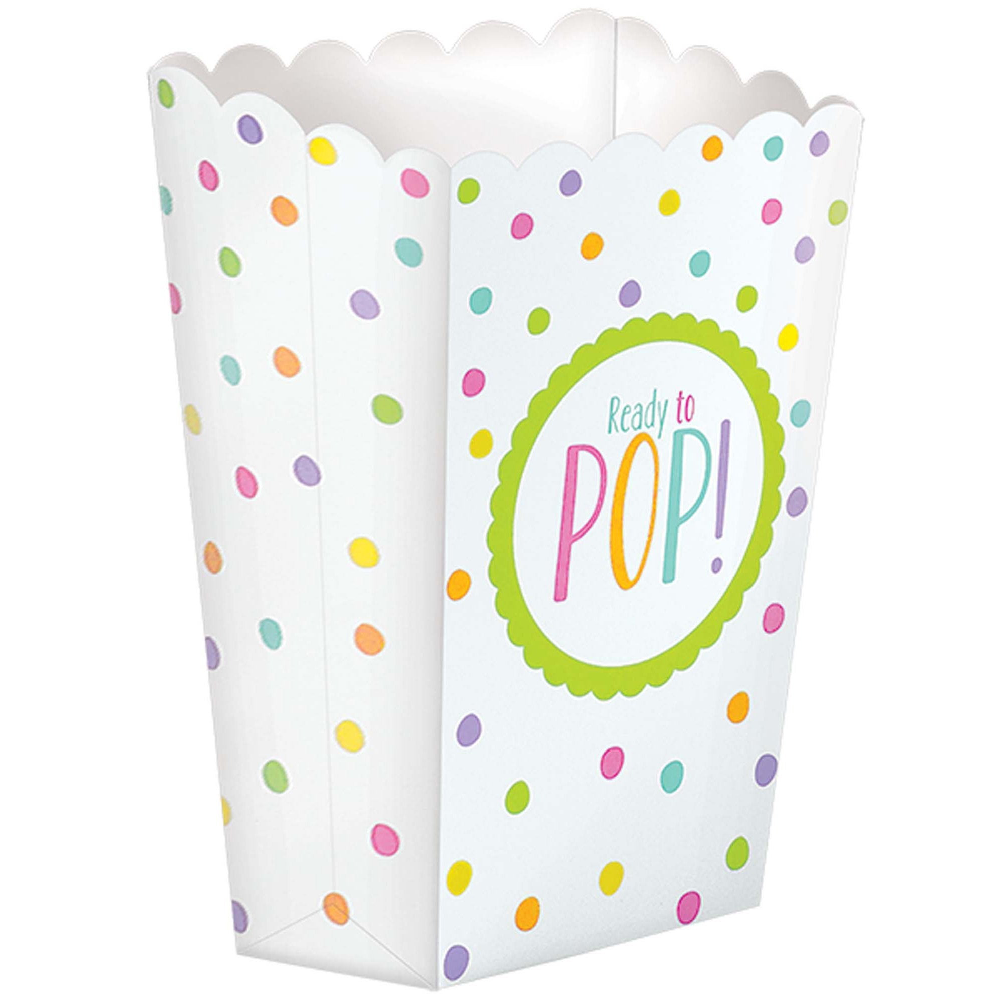 Baby Shower Neutral Paper Popcorn Boxes 20pcs - Party Centre