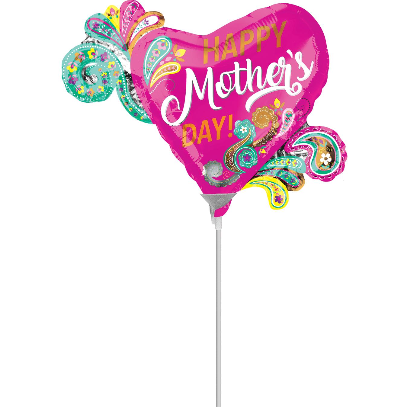 Paisley Heart Mini Shape Foil Balloon Balloons & Streamers - Party Centre - Party Centre