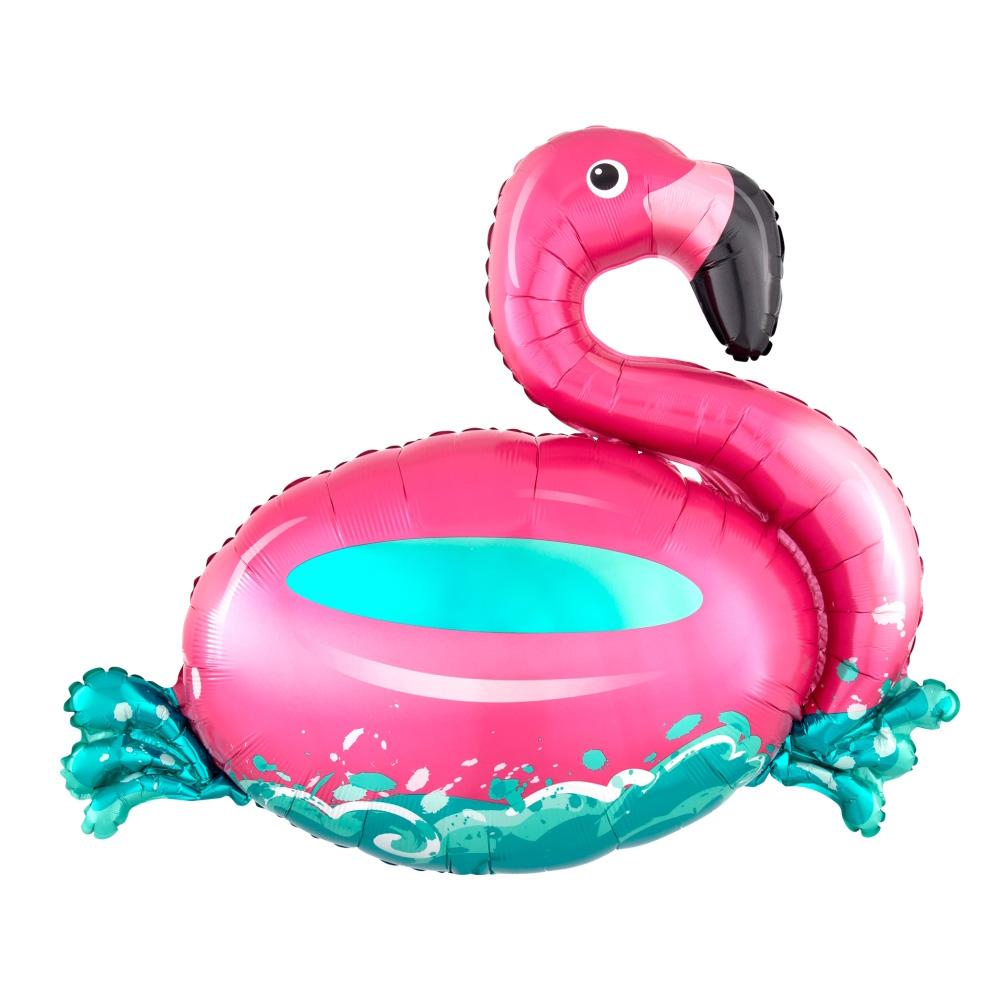 Floating Flamingo SuperShape Balloon 76x68cm Balloons & Streamers - Party Centre - Party Centre
