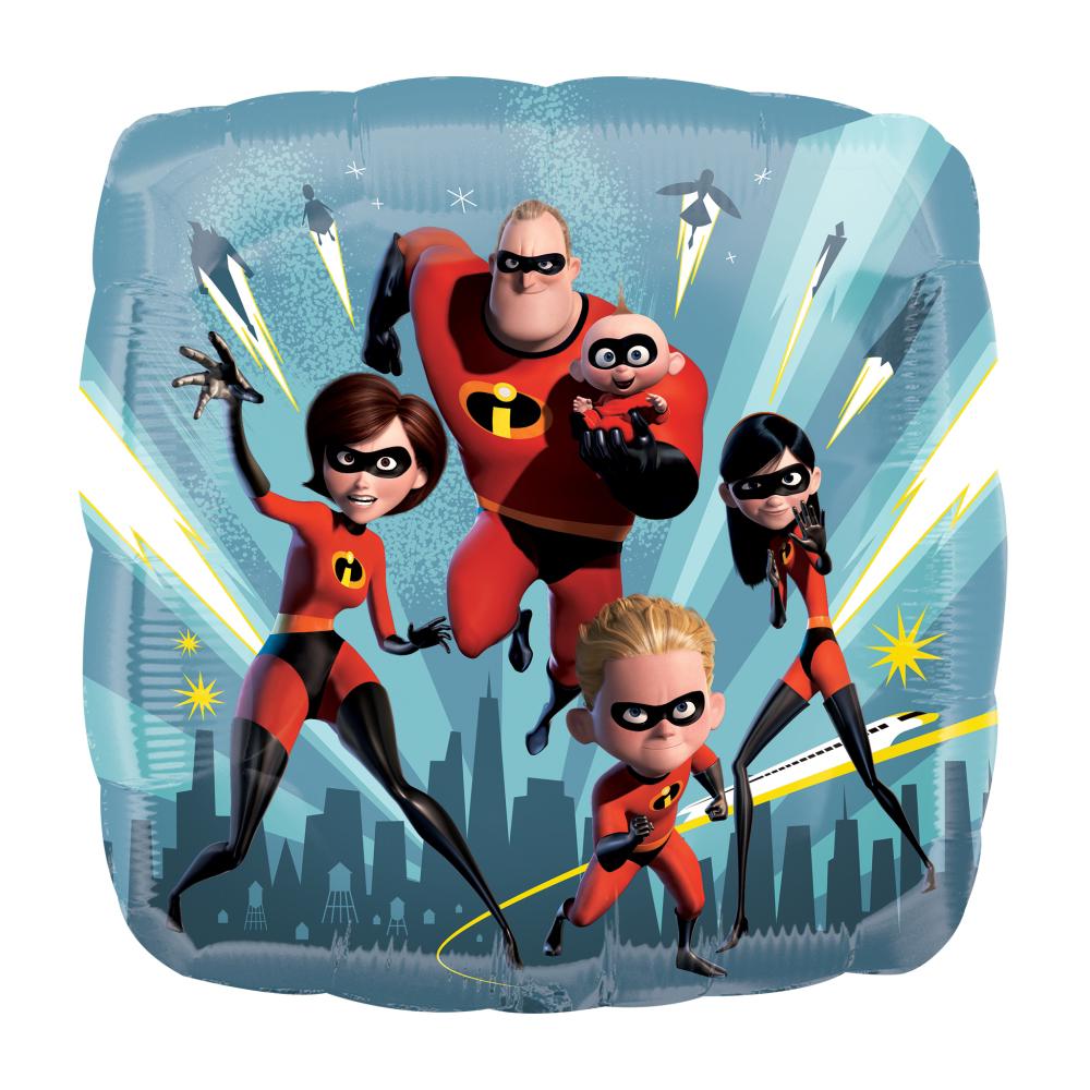 The Incredibles 2 Square Foil Balloon 45cm Balloons & Streamers - Party Centre - Party Centre