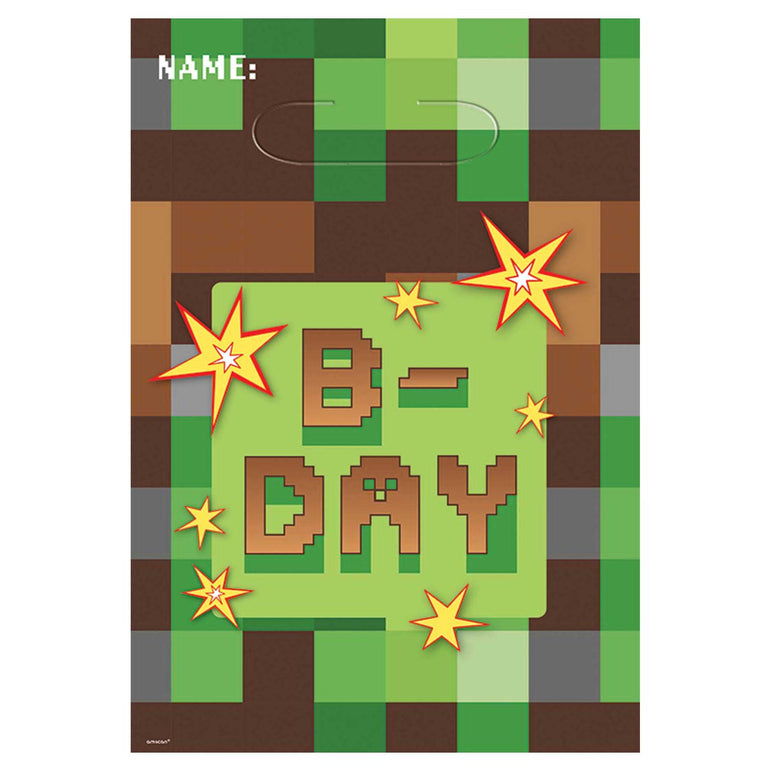 TNT Party! Folded Plastic Loot Bags 8pcs Favours - Party Centre