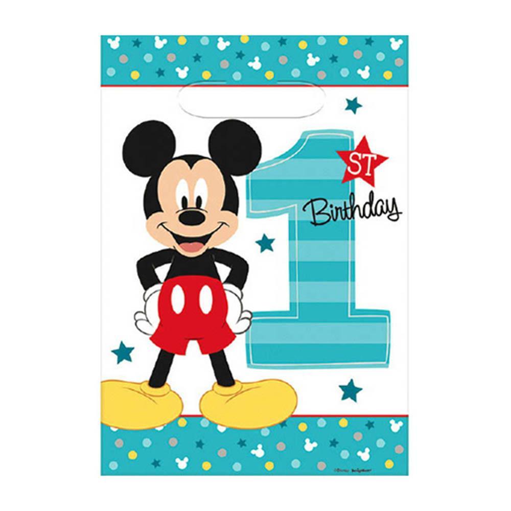 Mickey's Fun To Be One Folded Loot Bags 8pcs Favours - Party Centre - Party Centre