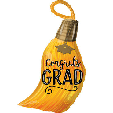 Congrats Grad Tassel Junior Shape Balloon 30x71cm Balloons & Streamers - Party Centre - Party Centre