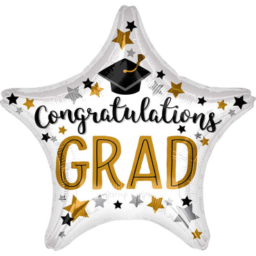 Congratulations Graduation Star Jumbo Balloon 71cm Balloons & Streamers - Party Centre - Party Centre