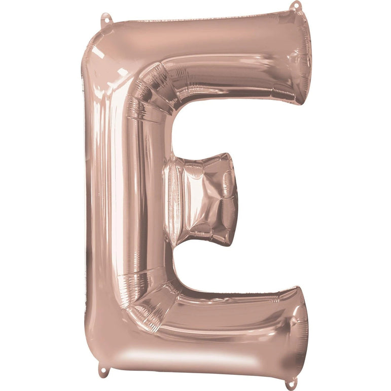 Rose Gold Letter Mini Shape Foil Balloons