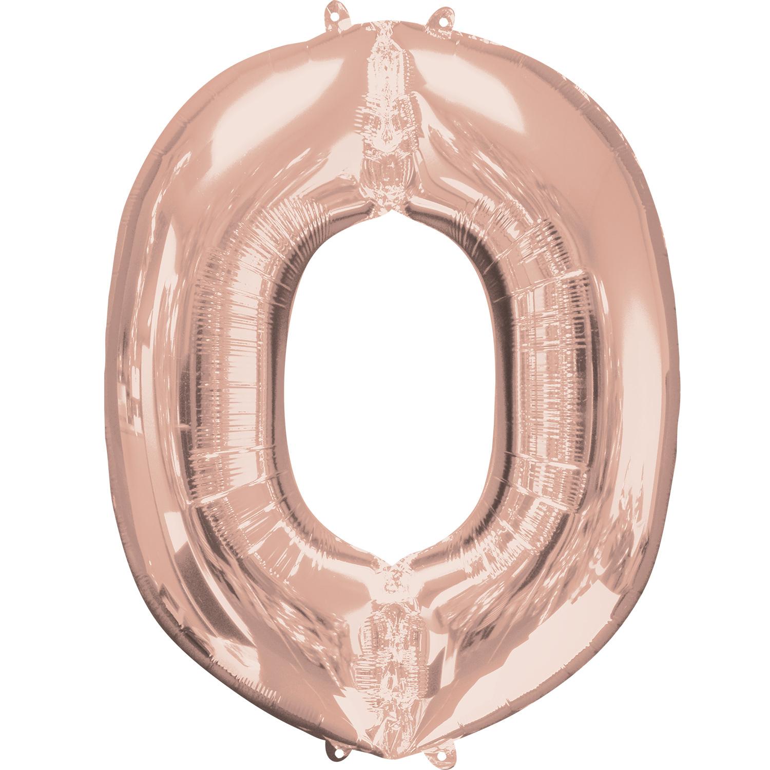 Rose Gold Letter O Mini Shape Foil Balloon 40cm Balloons & Streamers - Party Centre - Party Centre