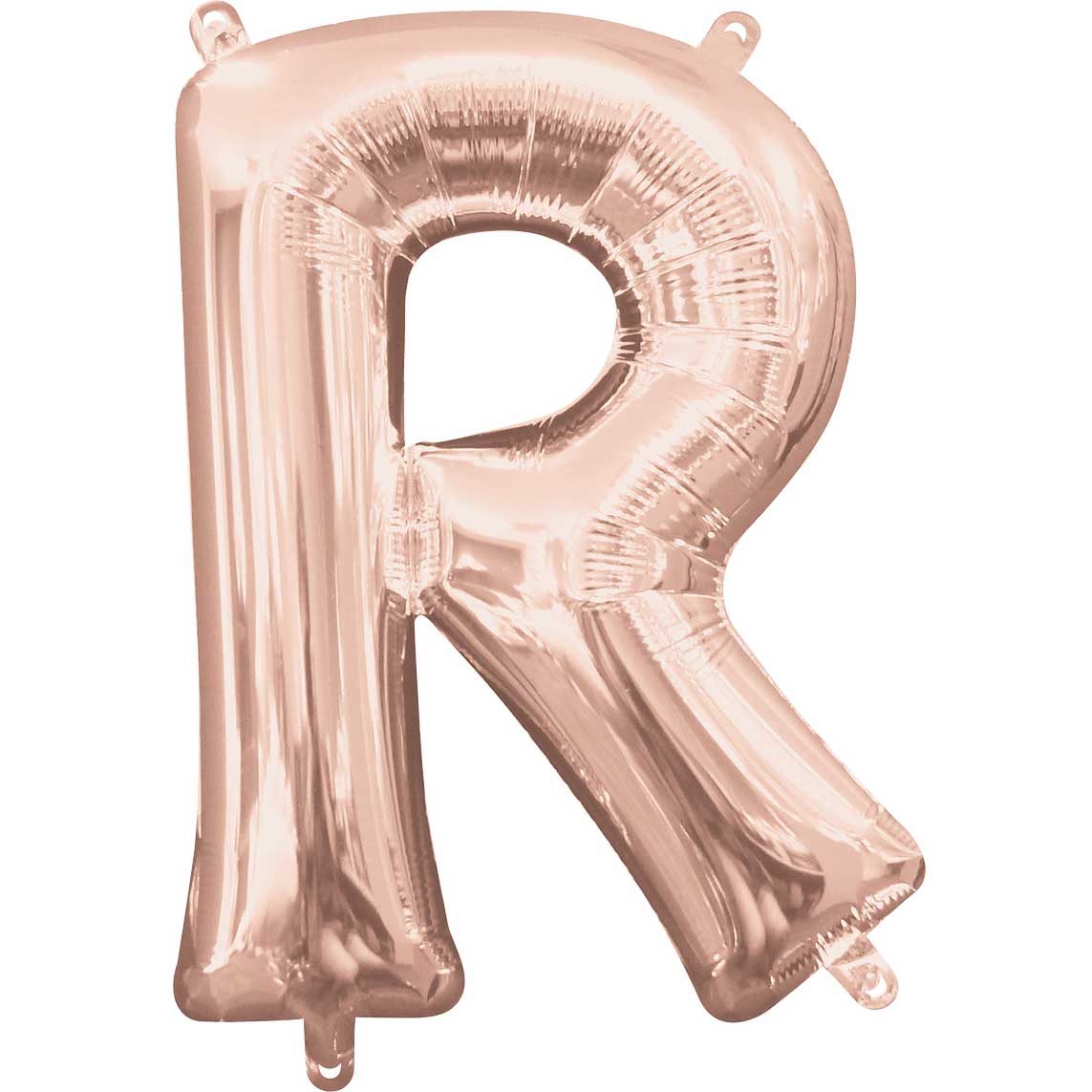 Rose Gold Letter R Mini Shape Balloon 22x33cm - Party Centre
