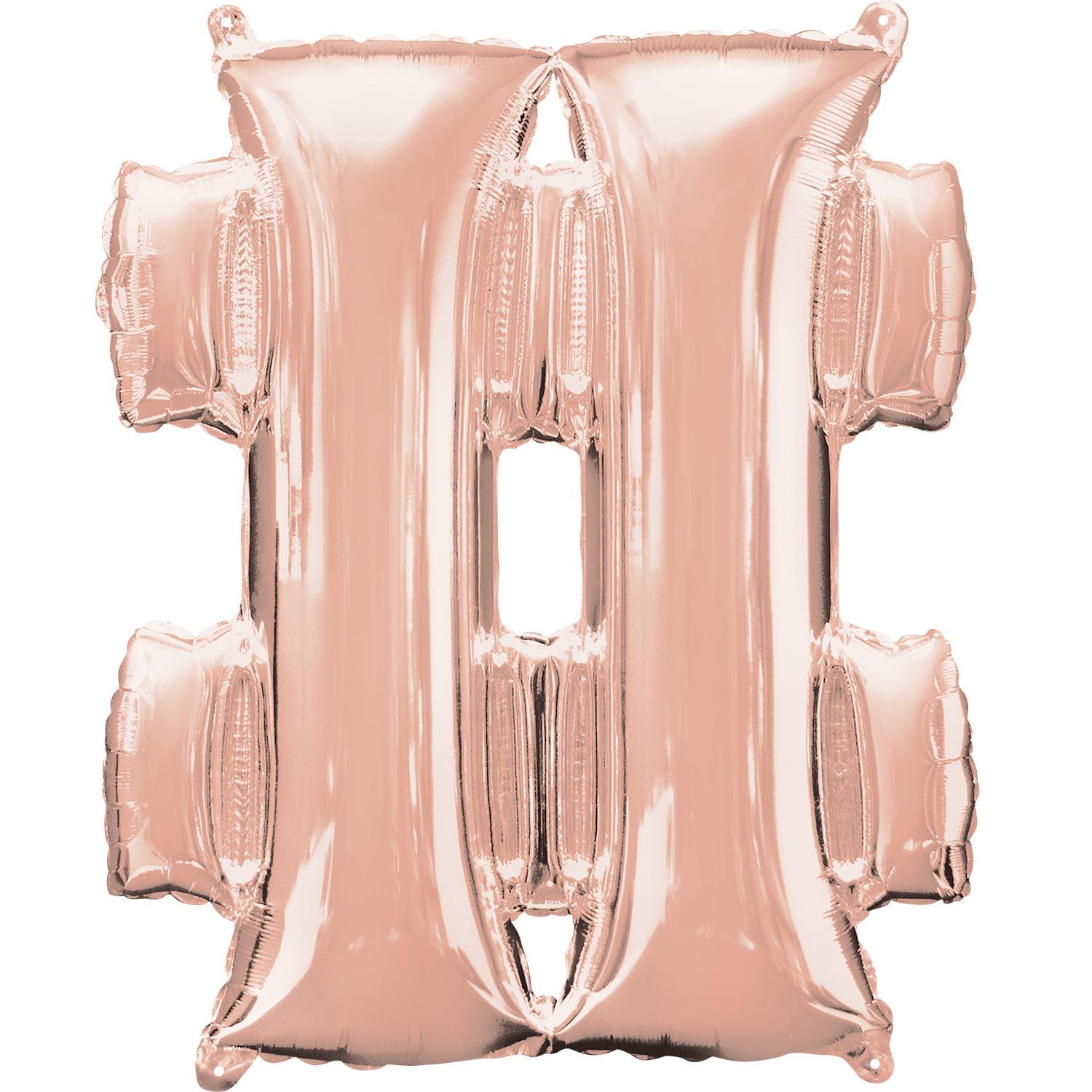 RoseGold # Symbol Mini Shape Foil Balloon 40cm Balloons & Streamers - Party Centre - Party Centre