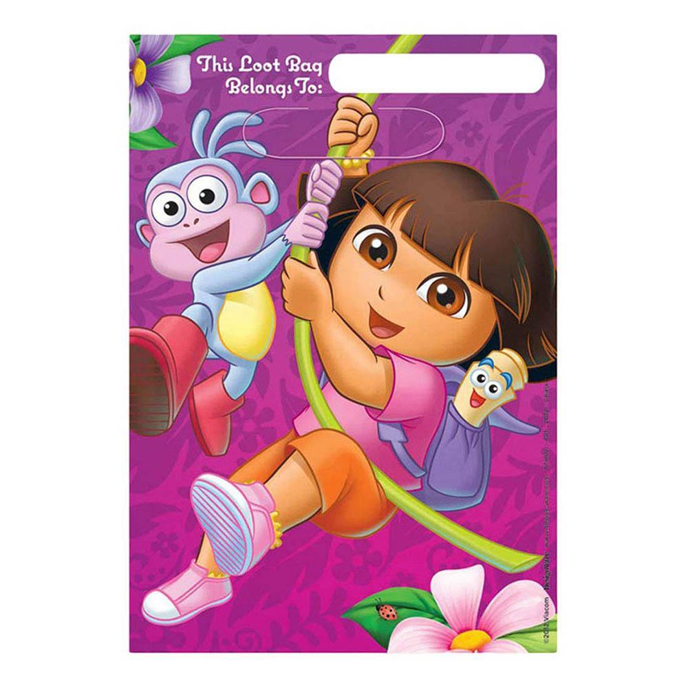 Dora's Flower Adventure Loot Bags 8pcs Favours - Party Centre - Party Centre