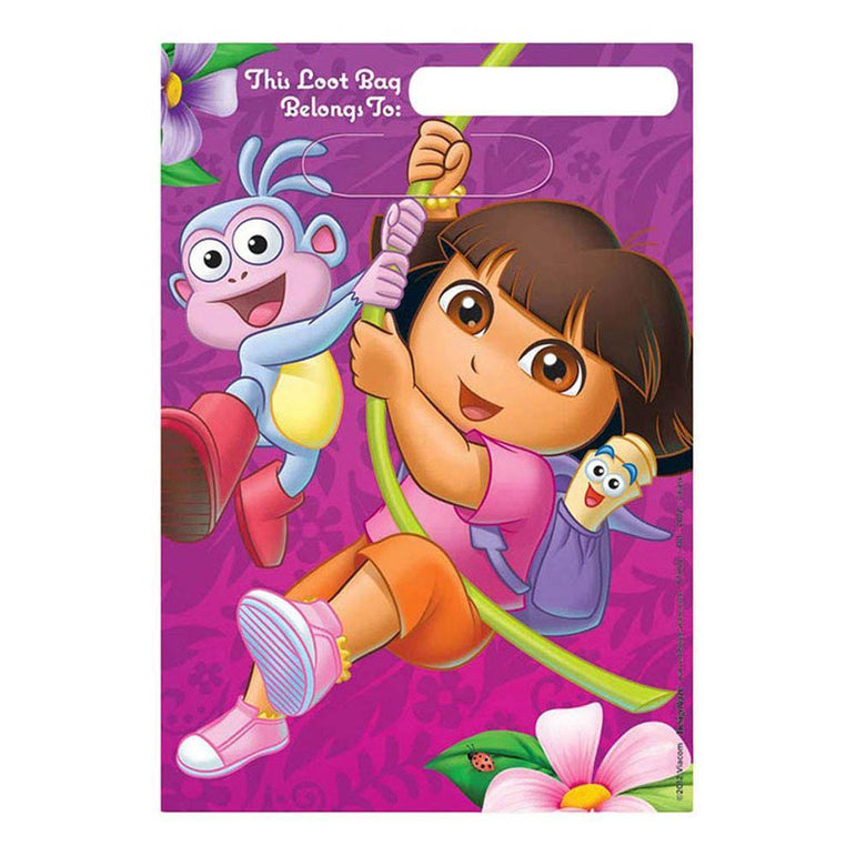 Dora's Flower Adventure Loot Bags 8pcs Favours - Party Centre