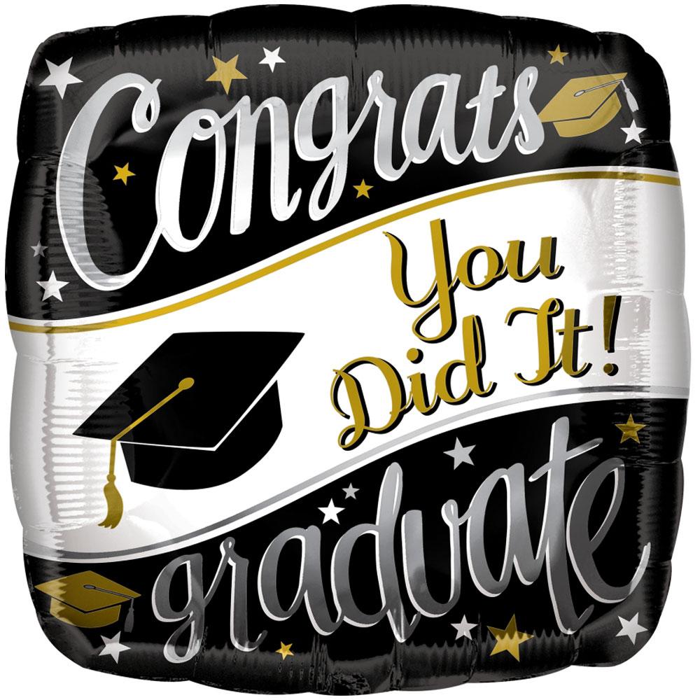 On Your Way Graduation Foil Balloon 45cm Balloons & Streamers - Party Centre - Party Centre