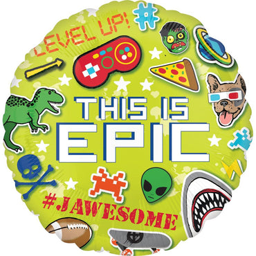 Epic Party This is Epic Foil Balloon 45cm Balloons & Streamers - Party Centre - Party Centre