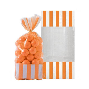 Orange Peel Cello Bags 11.5in, 25pcs Favours - Party Centre - Party Centre
