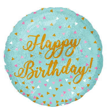 Woo Hoo Birthday Holographic Foil Balloon 45cm Balloons & Streamers - Party Centre - Party Centre