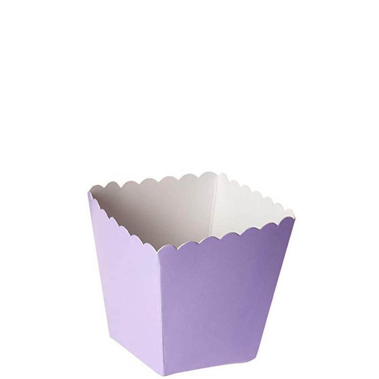 Lilac Scalloped Favor Boxes 100pcs Favours - Party Centre