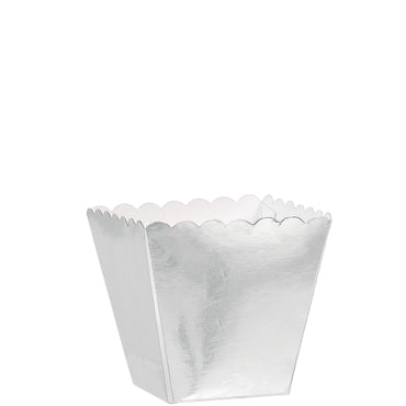 Silver Scalloped Favor Boxes 100pcs Favours - Party Centre - Party Centre
