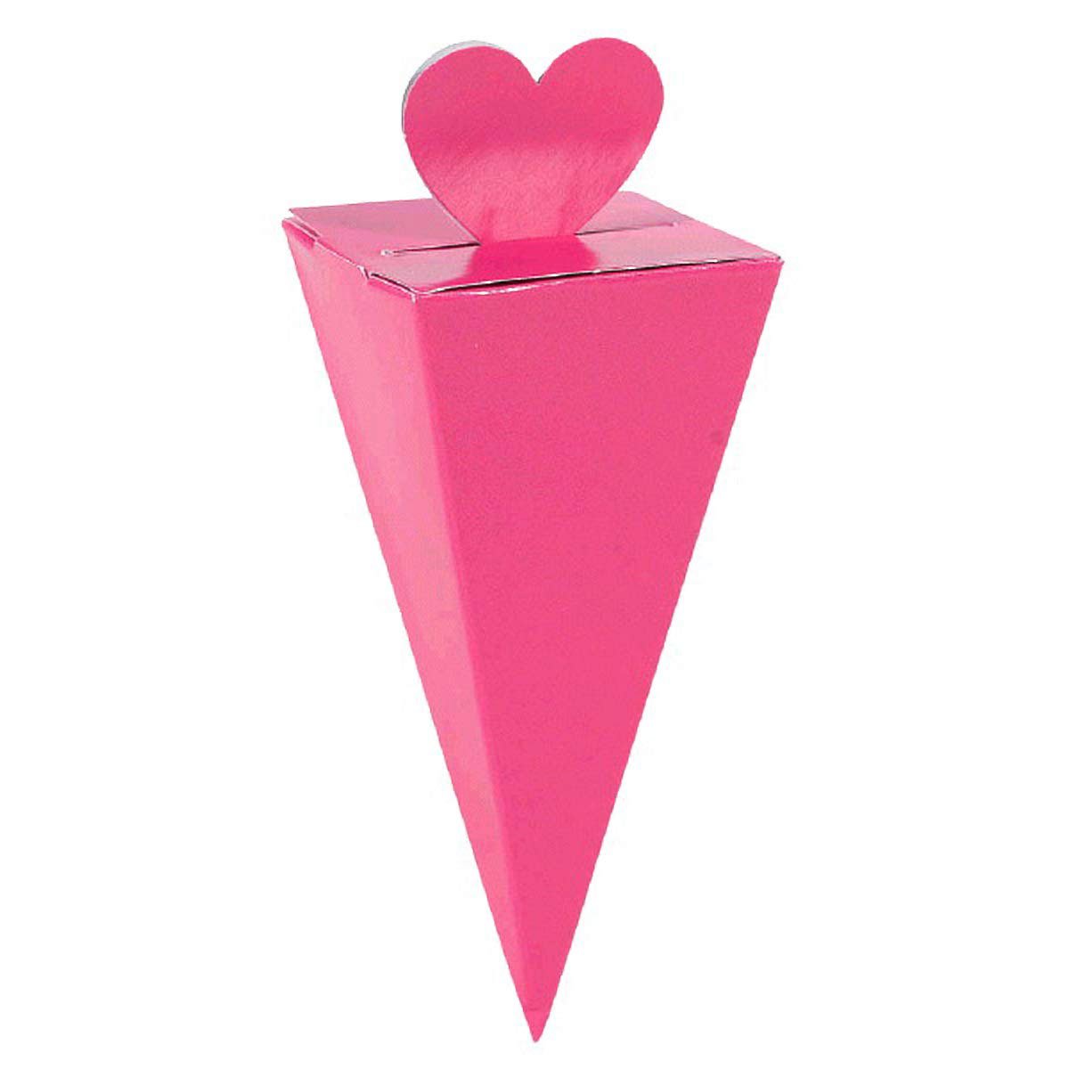 Bright Pink Cone Favor Boxes 50pcs Favours - Party Centre - Party Centre