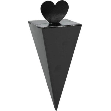 Black Cone Favor Boxes 50pcs Favours - Party Centre - Party Centre